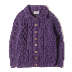 インバーアラン　茶タグ　INVERALLAN カーディガン ニット　セーター INVERALLAN インバーアラン 3A メタル ハンドニット カーディガン