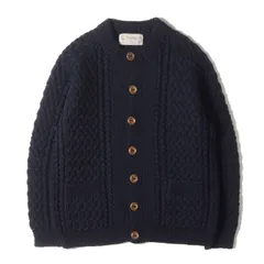 茶タグ INVERALLAN インバーアラン クルーカーディガン 英国 INVERALLAN/インバーアラン 4A CREW NECK CARDIGAN SoftDonegalの通販