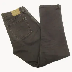 PT05  ピーティーゼロチンクエ  チノパン カジュアル パンツ ズボン 34 Lサイズ相当 コットン ダメージ加工 ブラウン系 グレー系 メンズ 367M