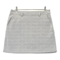 サイズ：0 NEW BALANCE GOLF ニューバランス  メッシュレイヤード風スカート ロゴ柄 グレー系 [240101551009] ゴルフウェア レディース ストスト