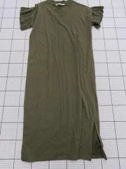 ◇ ⊂ RAY CASSIN FAVORI フリルスリーブワンピース カーキ系 Fサイズ レディース E  【1508250039430】