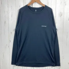 【Men's XL ブラック系】 Montbell ( モンベル ) ジオライン M.W. ラウンド ネック シャツ Geo Line M.W. Round Neck Shirt ポリエステル ウェア トップス インナー シャツ ロングスリーブ