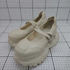 ◇ ⊂ Heather(ヘザー) 厚底ダブルストラップ メリージェーンシューズ ベージュ系 レディース 靴 レディース E  【1508260040068】