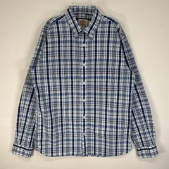 古着 ブルックスブラザーズ Brooks Brothers シアサッカー 長袖シャツ チェック RED FLEECE 胸ポケ M  ブルー系 マルチカラー メンズ