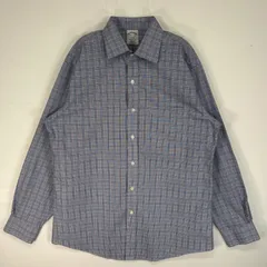 古着 ブルックスブラザーズ Brooks Brothers 長袖シャツ チェック 1818 REGENT 胸ポケ M  ブルー系 マルチカラー メンズ