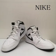 ナイキ AIR JORDAN 1 MID White Black DQ8426-132 スニーカー メンズ 30.0cm ISItems【USED】【古着】【中古】50143341