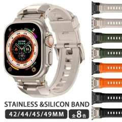 アップルウォッチ シリコン バンド ベルト スポーツ ビズネス 男性 女性 メンズ カバー ラバーバンド 44mm 45mm 49mm apple watch series SE 9 8 7 6 5 4 SE 第2世代 おしゃれ クリア スポーツバンド