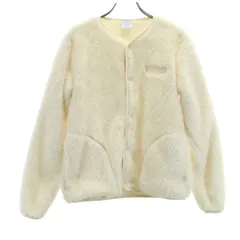 Champion チャンピオン スナップ ジャケット M オフホワイト シェルパフリース レディース 古着