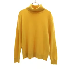 UNIQLO ユニクロ カシミヤ100% 長袖 タートルネック セーター L マスタード ニット レディース 古着