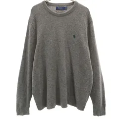 POLO RALPH LAUREN ポロラルフローレン 長袖 セーター M グレー ニット メンズ 古着