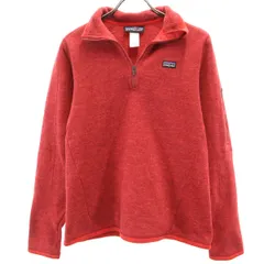 patagonia パタゴニア 長袖 ハーフジップ ベター セーター S レッド アウトドア 25616FA12 レディース 古着