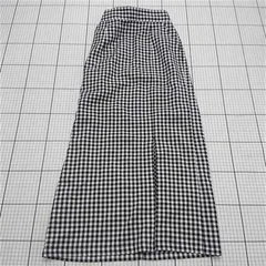 ◇ Θ 【ナイスクラップ NICE CLAUP】ギンガムチェック ロングスカート Mサイズ ブラック系 レディース E  【1509190002546】