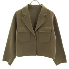 未使用 allureville アルアバイル ショート丈 ウールジャケット 2 カーキ レディース 古着のサムネイル