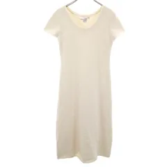 kashwere カシウェア フレンチスリーブ ルームウェア M 白 ふわもこ ワンピース レディース 古着