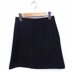 ジーユー GU スカート 台形 ミニ 無地 シンプル S ブラック 黒 /FT28