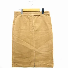 ナチュラルビューティー NATURAL BEAUTY スカート ボトムス 台形 コーデュロイ ひざ丈 M ベージュ /MT18