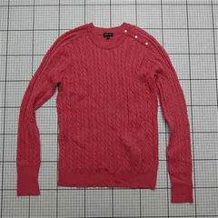 ◇ ⊇ 【インディヴィ INDIVI】127-17425 ケーブル編みニット ピンク系 38サイズ レディース E  【1509190008760】