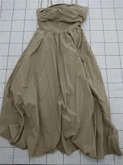 ◇ ⊂ 【ナチュラルビューティーベーシック】017-5140240 ベージュ系ワンピース Mサイズ レディース E  【1509190038774】