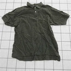 ◇ ⊂ 【ノーティカ NAUTICA】ポロシャツ 半袖 鹿の子 カーキ系 メンズMサイズ メンズ E  【1509190038675】