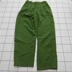 ◇ Θ 【アンティカ antiqua】AV-00591 タックワイドパンツ グリーン系 日本製 Mサイズ レディース E  【1509190043242】