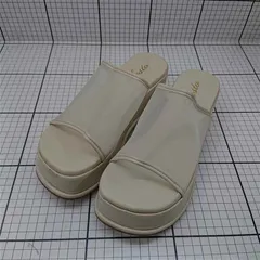 ◇ ⊂ 【セスト Sesto】厚底サンダル ベージュ系 レディース Lサイズ メッシュデザイン レディース E  【1509190049442】