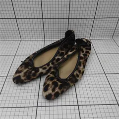 ◇ Θ 【ル タロン LE TALON】レオパード柄 バレエシューズ フラットシューズ 25.5cm レディース E  【1509190048995】