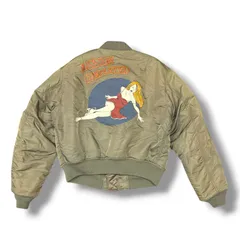 AVIREX  フライトジャケット ミリタリージャケット ブルゾン アヴィレックス 6142103 カーキ L  1957M5