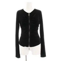 フォクシーニューヨーク FOXEY NEW YORK ベロアジャケット ジップアップ 38 黒 17582 /YMのサムネイル