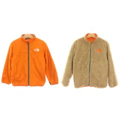 ザノースフェイス THE NORTH FACE リバーシブルコージージャケット Reversible Cozy Jacket フリース 中綿 アウター 120cm オレンジ ベージュ NYJ82344 /YM