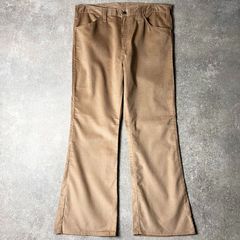 70s- ディッキーズ フレアパンツ USA製 ベージュ 32×30 チビタグ 