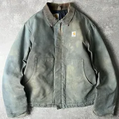 雰囲気系 90s USA製 Carhartt 中綿 キルティング ライナー ダック アークティック トラディショナル ジャケット 42 / 90年代 カーハート 後染め