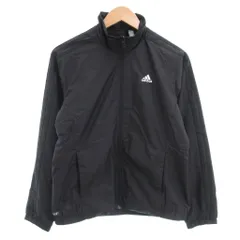 アディダス adidas タグ付き ウインドブレーカー ジャケット スリーストライプス レギュラーフィット S 黒 ブラック /AE