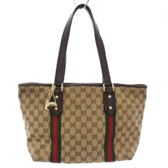 グッチ GUCCI シェリーライン GGキャンバス トートバッグ ショルダーバッグ ベージュ 137396 /TK ■OH
