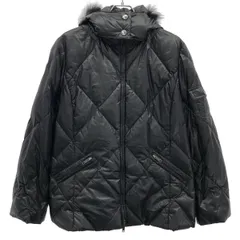 BURBERRY LONDON バーバリーロンドン ファーダウンジャケット FS737-856-09 ブラック 46