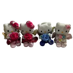 ★ SANRIO サンリオ  ハローキティ DENPO 電報 キティちゃん ダニエル ぬいぐるみ 4体 まとめ ハローキティ電報フラワー 2006年 2010年 現状品 0.4kg