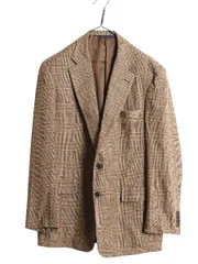【お得なクーポン配布中!】 ブルックスブラザーズ テーラード ジャケット メンズ XL 程/ 古着 ウール カシミヤ ブレザー チェック 大きいサイズ マルチカラー トラッド