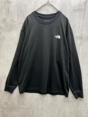 THE NORTH FACE ザノースフェイス NT32343 ロングスリーブバックスクエアロゴティー プリント Tシャツ sizeM/黒 ◇■メンズ