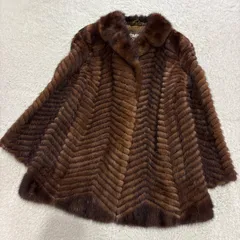 EMBA エンバ✨サファイアミンク リアルファー 本毛皮 クロップド丈 L相当 EMBA エンバ✨サファイアミンク リアルファー 本毛皮 クロップド