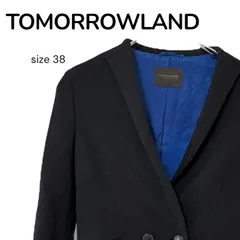 TOMORROWLAND トゥモローランド ブラック レディース ダブルジャケット テーラード 上品 エレガント シンプル きれいめ 通勤 通学 フォーマル 秋冬 アウター 大人コーデ Mサイズ ブランド おしゃれ デイリーコーデ0000718OC