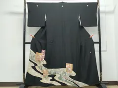 最高級♡豪華♡総刺繍♡蘇州刺繍・汕頭刺繍 正絹 黒留袖 五つ紋