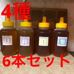 1日1セット限定【非加熱・生はちみつ】1000g×6本セット