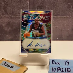 2019-20 Panini Spectra Aaron McKie 40/75 直筆サインカード Philadelphia 76ers Icons Celestial Prizm カード