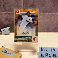 2020-21 Topps Chrome Reece Oxford 28/60 直筆サインカード FC Augsburg Bundesliga Refractor カード