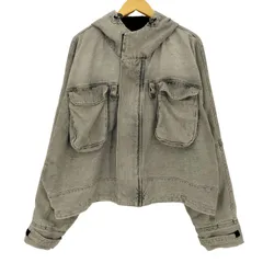 ザラ ZARA 23aw 短丈 フード付き デニムジャケット ボックスシルエット メンズ import：M 