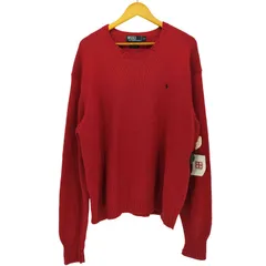 ポロバイラルフローレン Polo by RALPH LAUREN 90s ポニー刺繍 コットンニット メンズ import：XXL 
