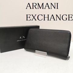 美品 ジョルジオアルマーニ 長財布 レザー 本革 ブラック ゴールド金具