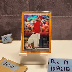 2020 Topps Bowman Chrome Joey Votto 18/25 Cincinnati Reds Orange Refractor Parallel カード