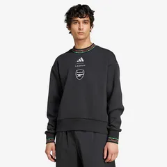 【送料無料・匿名配送】アディダス アーセナル LABRUM ダブルニット クルー スウェットシャツ サッカー 黒 ブラック 赤 レッド 緑 グリーン 公式モデル 日本未発売・限定 新品