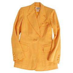 16565✨美品✨エルメス カシミヤ100% ダブルブレスト ジャケット 