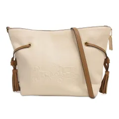 コーチ COACH アンディ クロスボディ ショルダーバッグ  斜めがけ レザー タッセル ロゴ 型押し CA164 アイボリー 茶 ブラウンのサムネイル